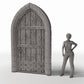 Diorama model-building product photo 1: Diorama Building: Detailed Church Door with Stone Frame (Ref. 662D)
