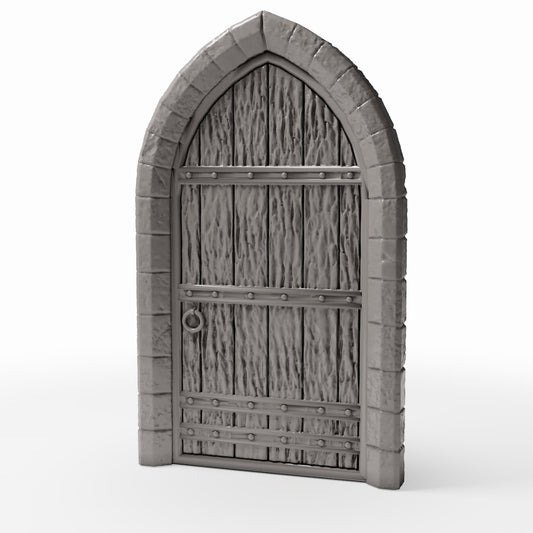 Diorama model-building product photo 0: Diorama Building: Detailed Church Door with Stone Frame (Ref. 662D)