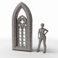 Diorama model-building product photo 1: Diorama Building: Narrow Gothic Church Window (Ref. 666D)