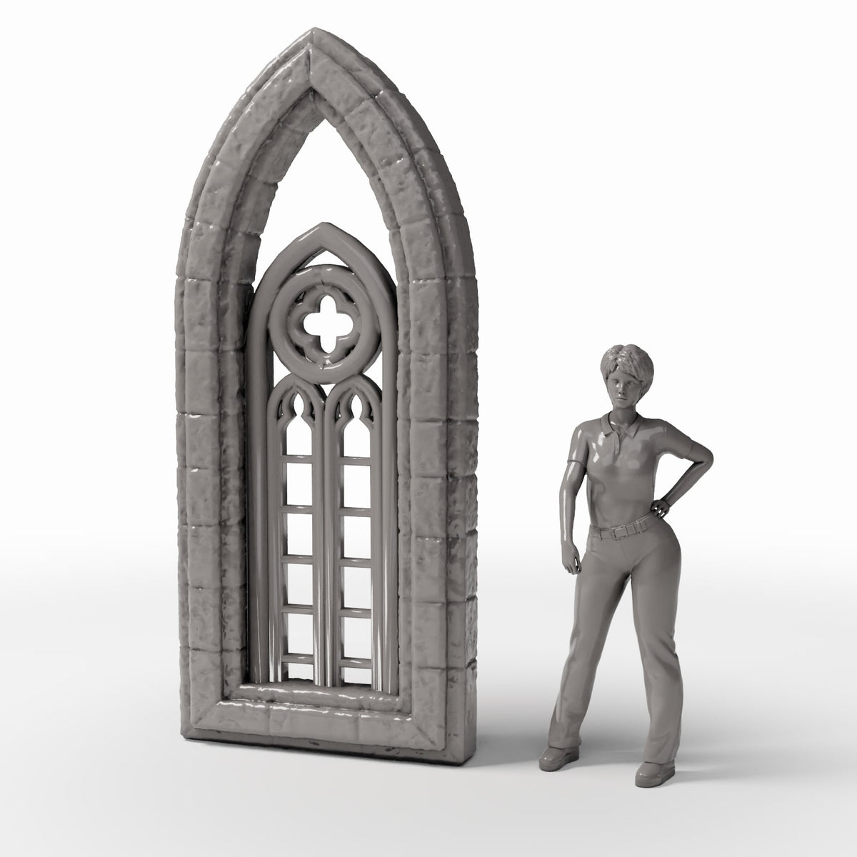 Diorama model-building product photo 1: Diorama Building: Narrow Gothic Church Window (Ref. 666D)