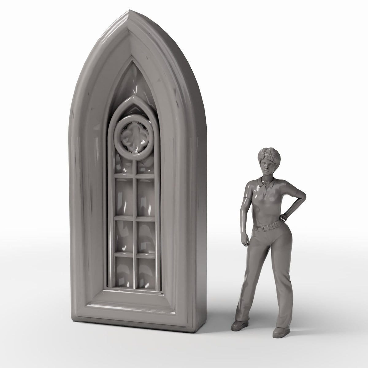Diorama model-building product photo 1: Diorama Buildings: Narrow Gothic Church Window (Ref. 667D)