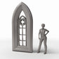 Diorama model-building product photo 1: Diorama Building: Narrow Gothic Church Window (Ref. 668D)