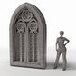 Diorama model-building product photo 1: Diorama Building: Wide Gothic Church Window (Ref. 678D)