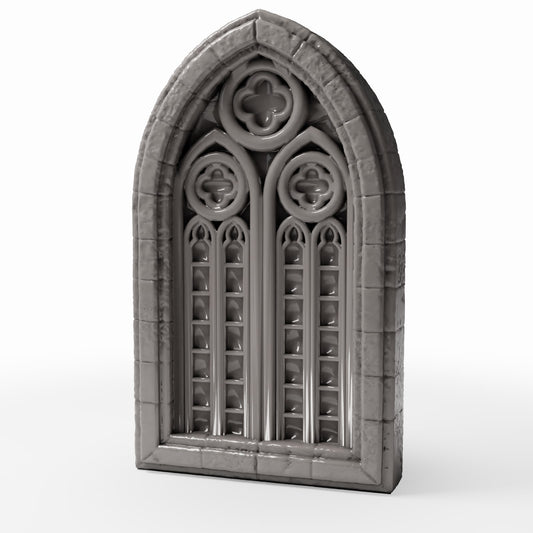 Diorama model-building product photo 0: Diorama Building: Wide Gothic Church Window (Ref. 678D)