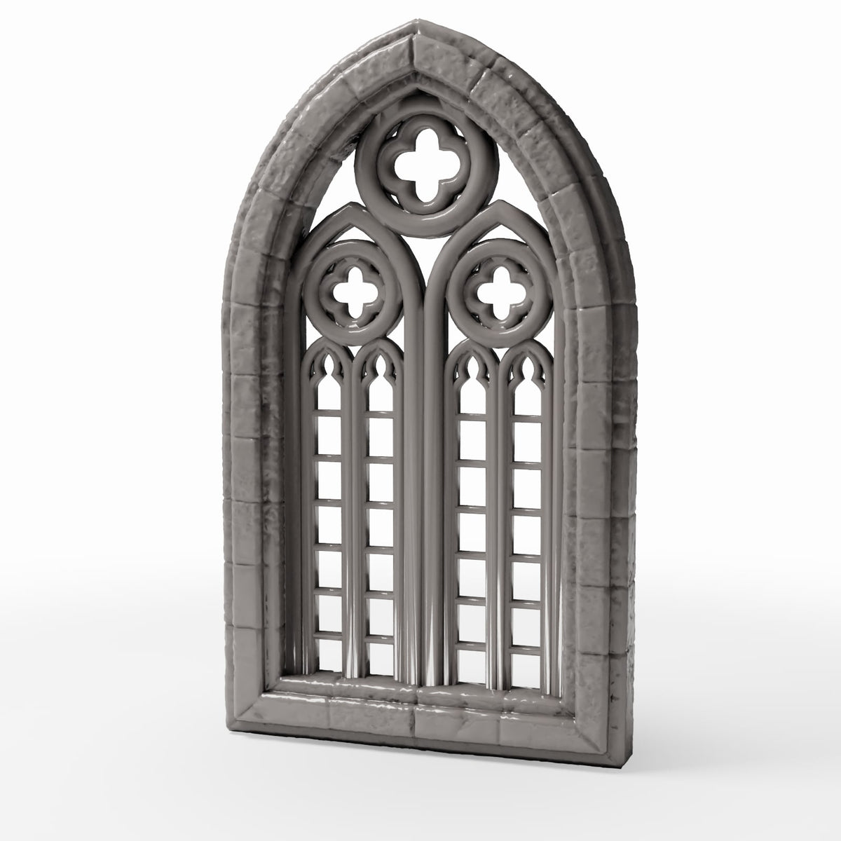 Diorama model-building product photo 0: Diorama Building: Gothic Church Window as a Half-Window Element (Ref. 679D)