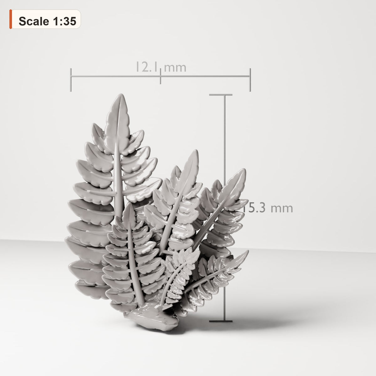 Diorama model-making product photo 1: Diorama plant: Bushy fern (Ref. 67D)