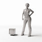Diorama model-building product photo 1: Diorama Furnishings: 1990s CRT Monitor (Ref. 691D)