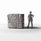 Diorama model-building product photo 1: Diorama Storage: Crates Covered with a Tarp (Ref. 695D)
