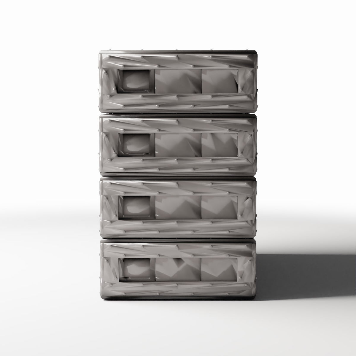 Diorama model-building product photo 2: Diorama Storage: Stack of Wooden Crates (Ref. 696D)