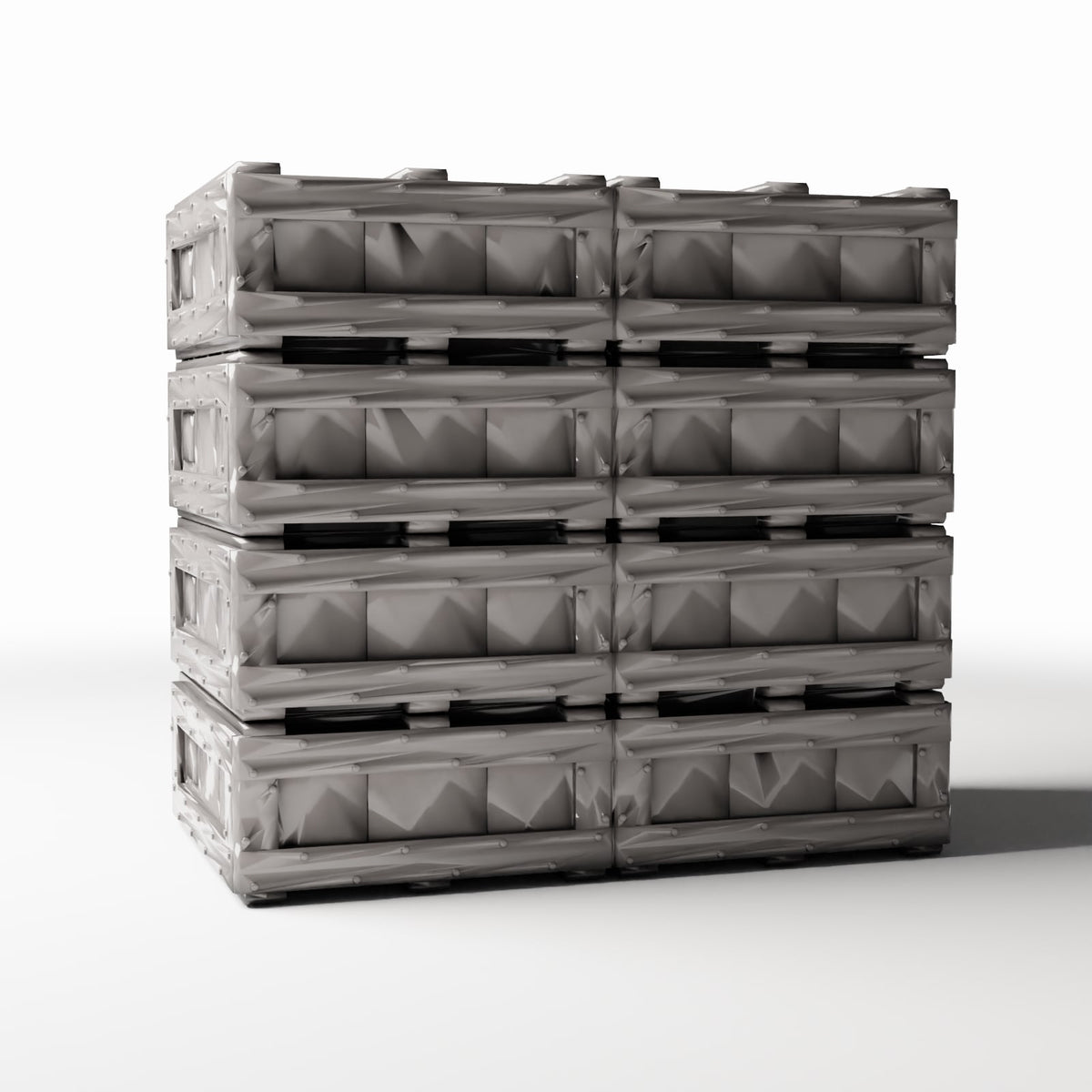 Diorama model-building product photo 3: Diorama Storage: Stack of Wooden Crates (Ref. 696D)