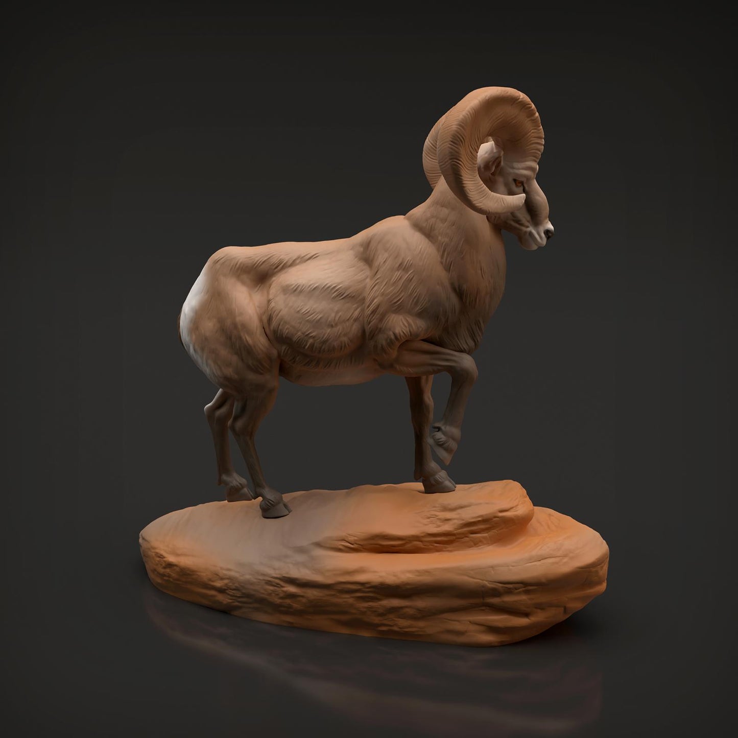 Product photo Animal Figure Diorama, Model Building: 0: Wildlife Figure: Bighorn Sheep Ram (Ref 01_01_89)