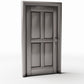 Diorama model-building product photo 3: Diorama Building: Panelled Door with Knob (Ref. 707D)