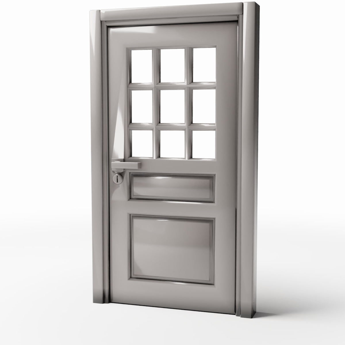 Diorama model-building product photo 0: Diorama Building: Classic Entrance Door with Window Panel (Ref. 710D)