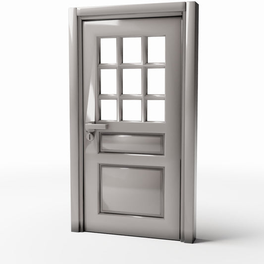 Diorama model-building product photo 0: Diorama Building: Classic Entrance Door with Window Panel (Ref. 710D)