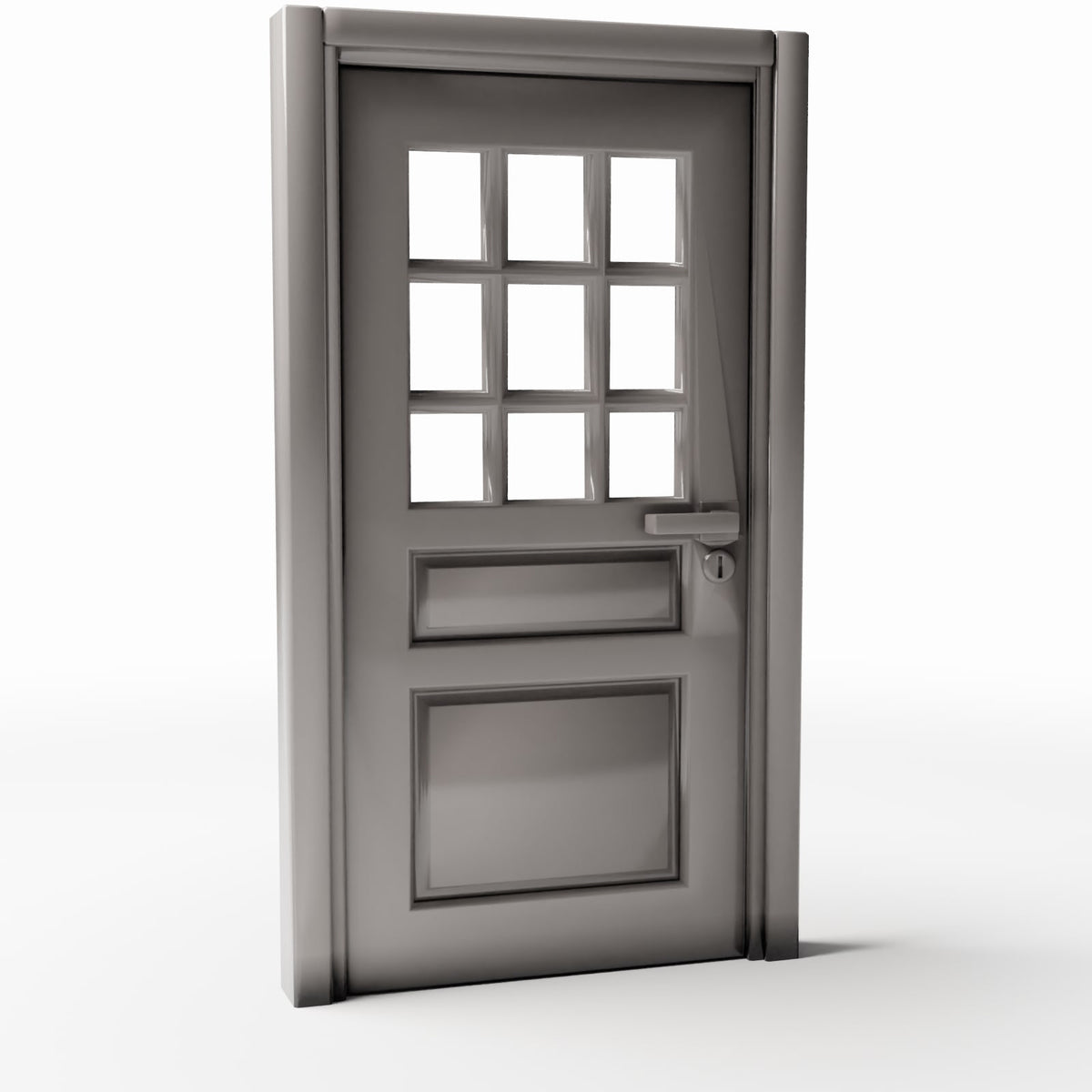 Diorama model-building product photo 3: Diorama Building: Classic Entrance Door with Window Panel (Ref. 710D)