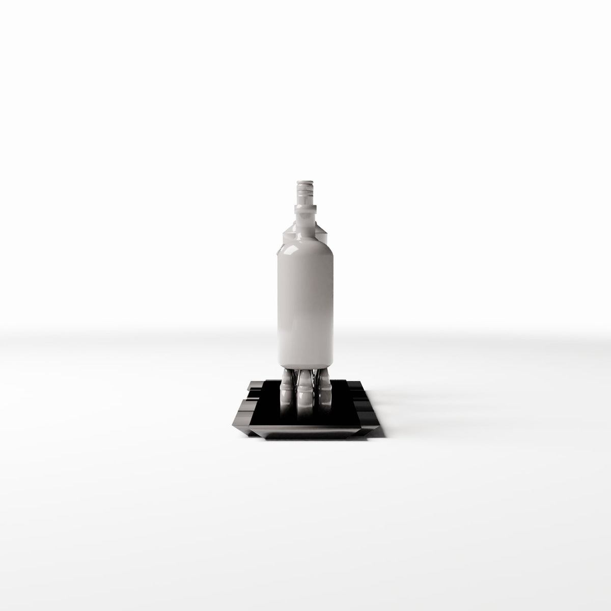 Diorama model-building product photo 2: Diorama Kitchen: Drink Bottles in Rack (Ref. 716D)