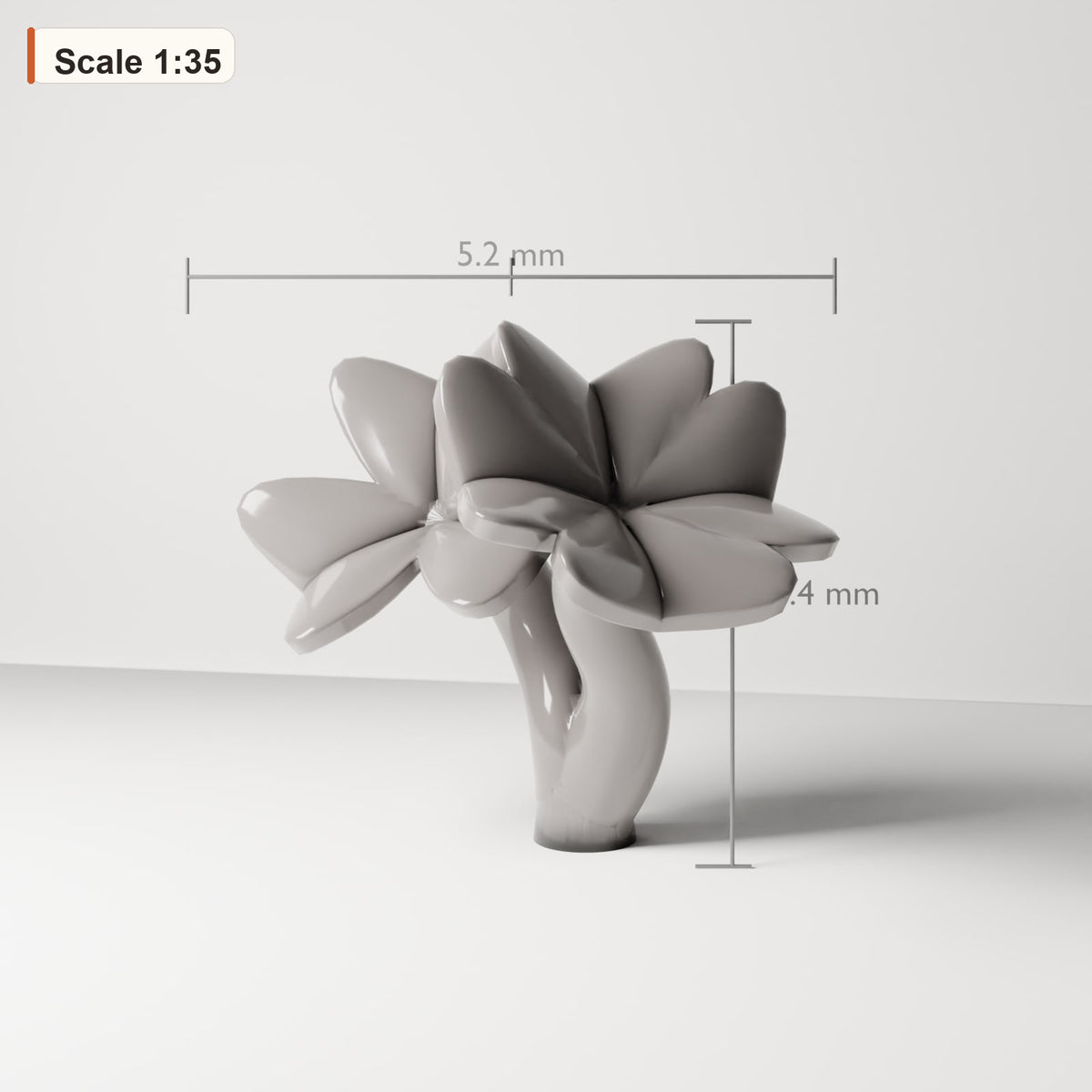 Diorama model-building product photo 0: Diorama Plant: Oxalis Clover Plant 3 (Ref. 71D)