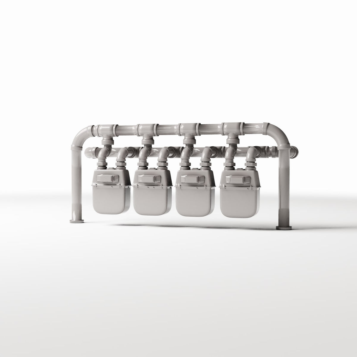 Diorama model-building product photo 0: Diorama Infrastructure: Four-Way Electricity Meter Station (Ref. 720D)