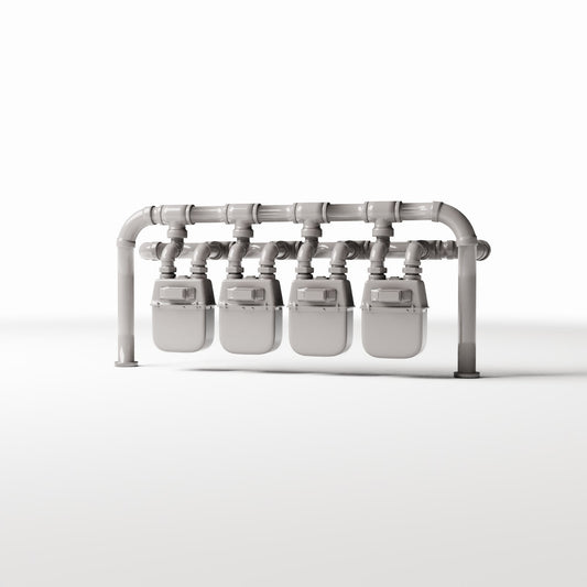 Diorama model-building product photo 0: Diorama Infrastructure: Four-Way Electricity Meter Station (Ref. 720D)