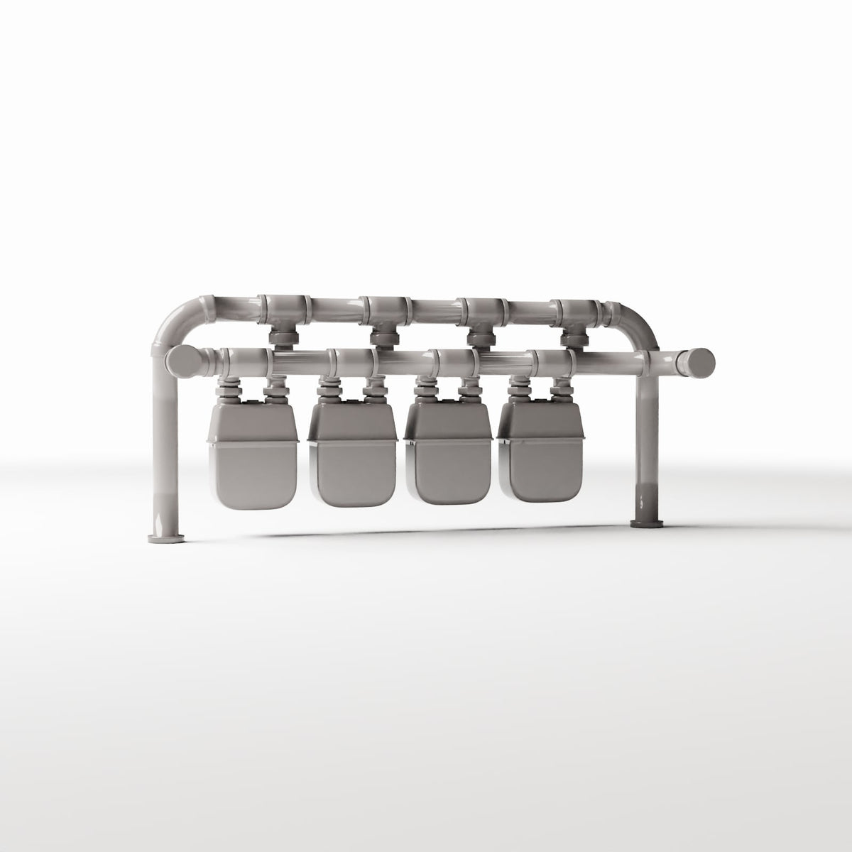 Diorama model-building product photo 3: Diorama Infrastructure: Four-Way Electricity Meter Station (Ref. 720D)