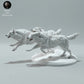 Product photo animal figure Animal Den Miniatures 0: Arctic animal figure: Polar wolves - walking (23_01_12)