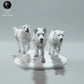 Product photo animal figure Animal Den Miniatures 1: Arctic animal figure: Polar wolves - walking (23_01_12)