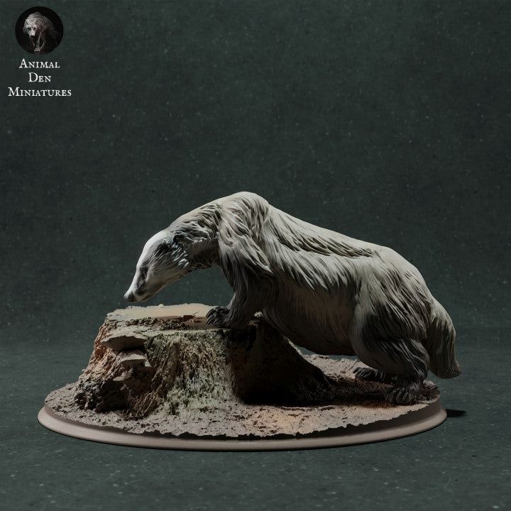 Product photo animal figure Animal Den Miniatures 0: Wild animal figure: European badger - sniffing (22_11_09)