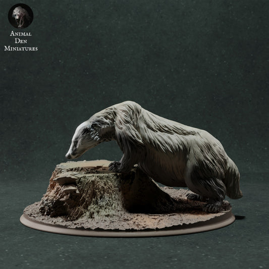 Product photo animal figure Animal Den Miniatures 0: Wild animal figure: European badger - sniffing (22_11_09)