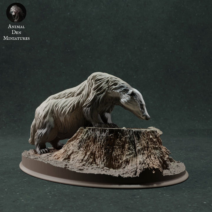 Product photo animal figure Animal Den Miniatures 2: Wild animal figure: European badger - sniffing (22_11_09)