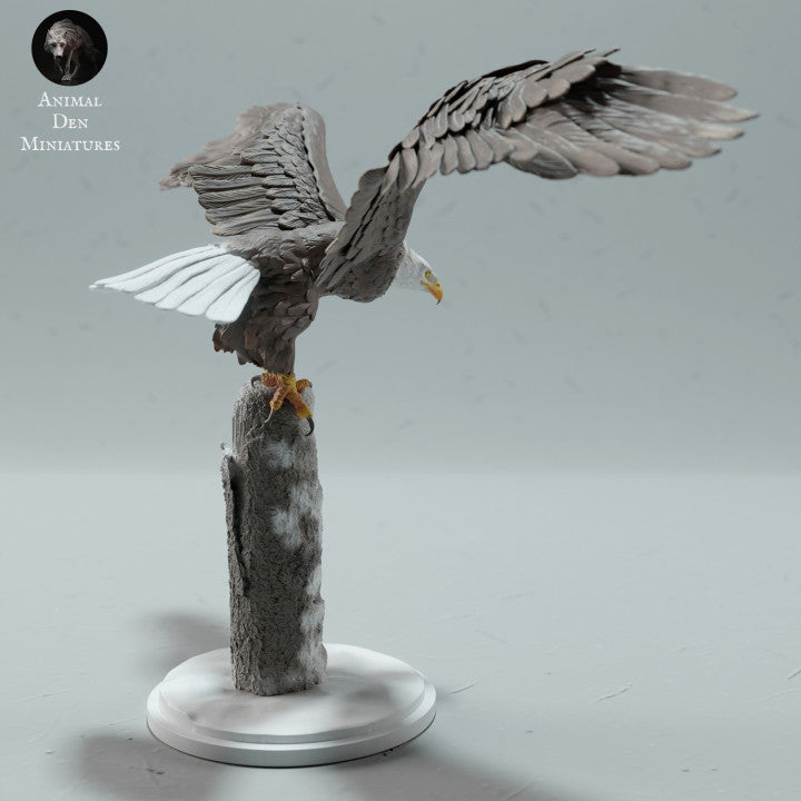 Product photo animal figure Animal Den Miniatures 1: Wild bird animal figure: Bald Eagle (23_01_13)