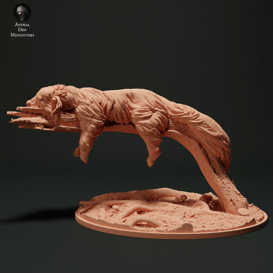 Product photo animal figure Animal Den Miniatures 0: Wild animal figure: Binturong - sleeping (23_05_06)