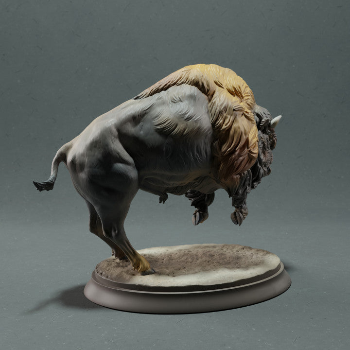 Product photo animal figure Animal Den Miniatures 3: Wild animal figure: American bison - charging (22_10_14)