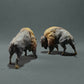 Product photo animal figure Animal Den Miniatures 3: Wild animal figure: American Bison - fighting (22_10_13)