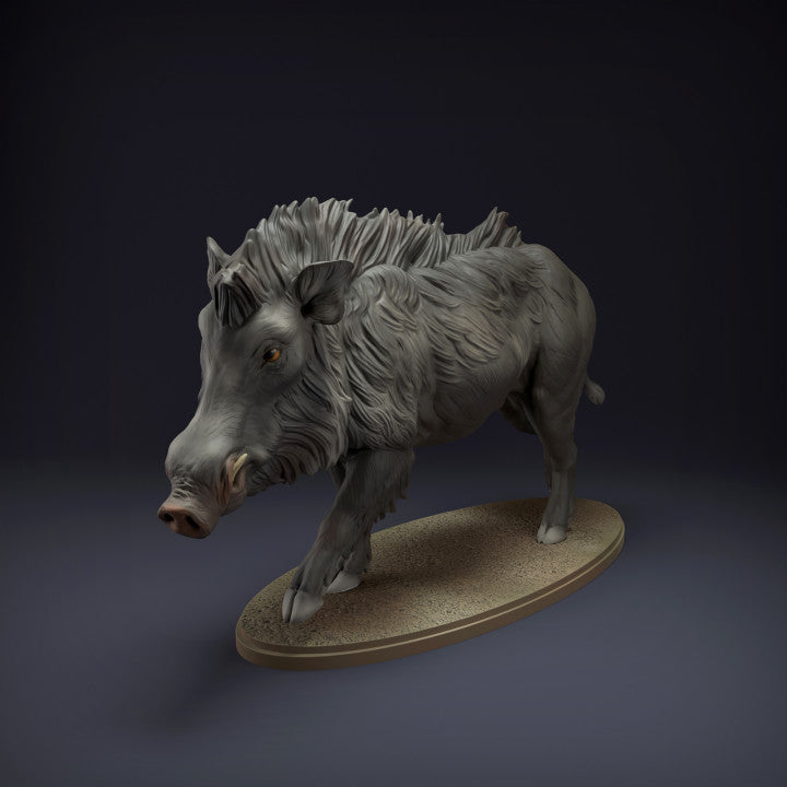 Product photo animal figure Animal Den Miniatures 0: Wild animal figure: Indian wild boar (22_08_09)