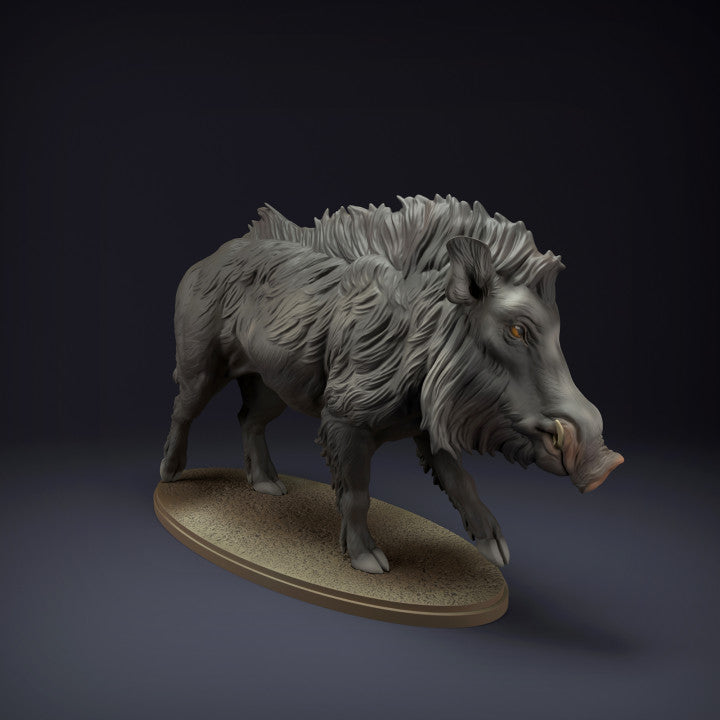 Product photo animal figure Animal Den Miniatures 3: Wild animal figure: Indian wild boar (22_08_09)