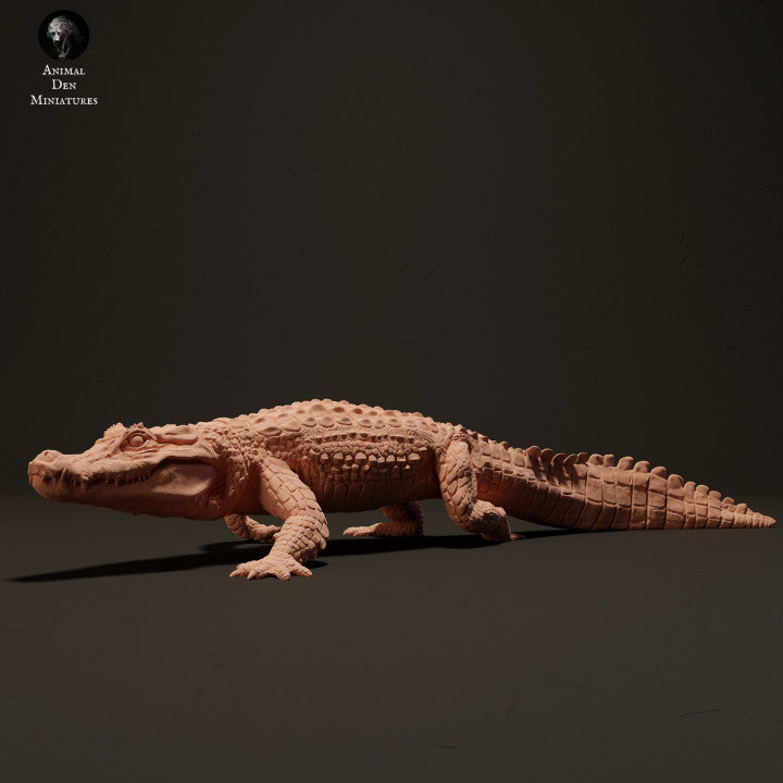 Product photo animal figure Animal Den Miniatures 1: Reptile animal figure: Black caiman (23_06_05)