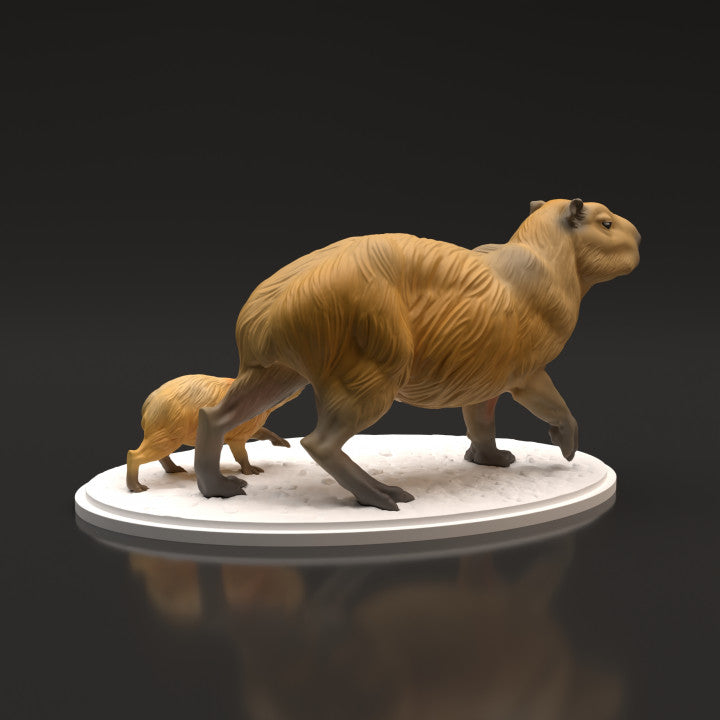 Product photo animal figure Animal Den Miniatures 3: Wild animal figure: Capybaras (22_06_05)