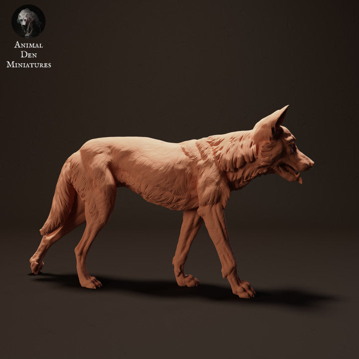 Product photo animal figure Animal Den Miniatures 1: Wild animal figure: Dingo - walking (23_04_07)