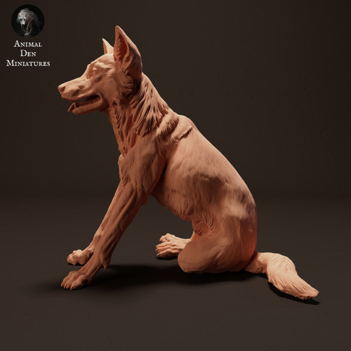 Product photo animal figure Animal Den Miniatures 2: Wild animal figure: Dingo - sitting (23_04_08)