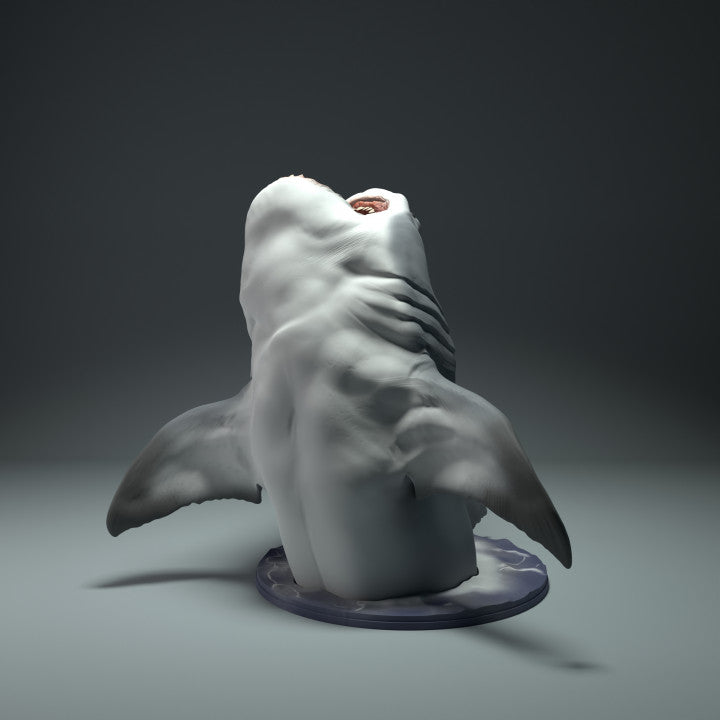 Product photo animal figure Animal Den Miniatures 3: Marine animal figure: Great White Shark - leaping out of the water (22_09_09)