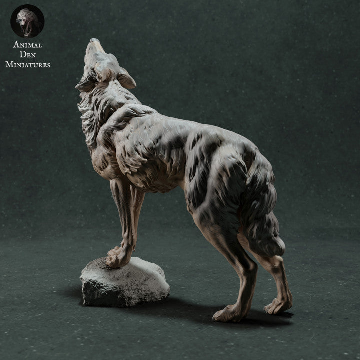 Product image animal figurine Animal Den Miniatures 2: Wildlife animal figurine: Iberian Wolf - howling (22_11_12)