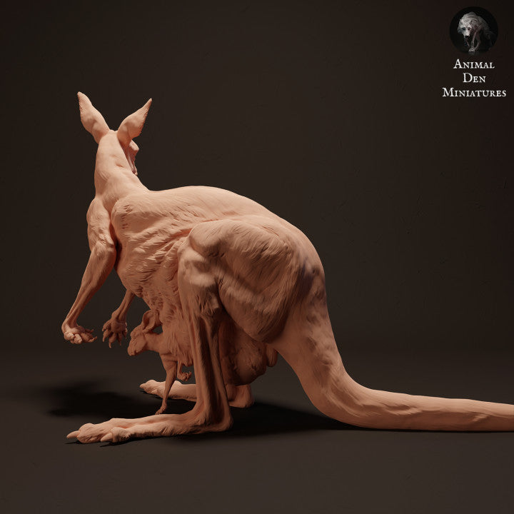 Product photo animal figure Animal Den Miniatures 1: Wild animal figure: Female Red Kangaroo - standing (23_04_06)
