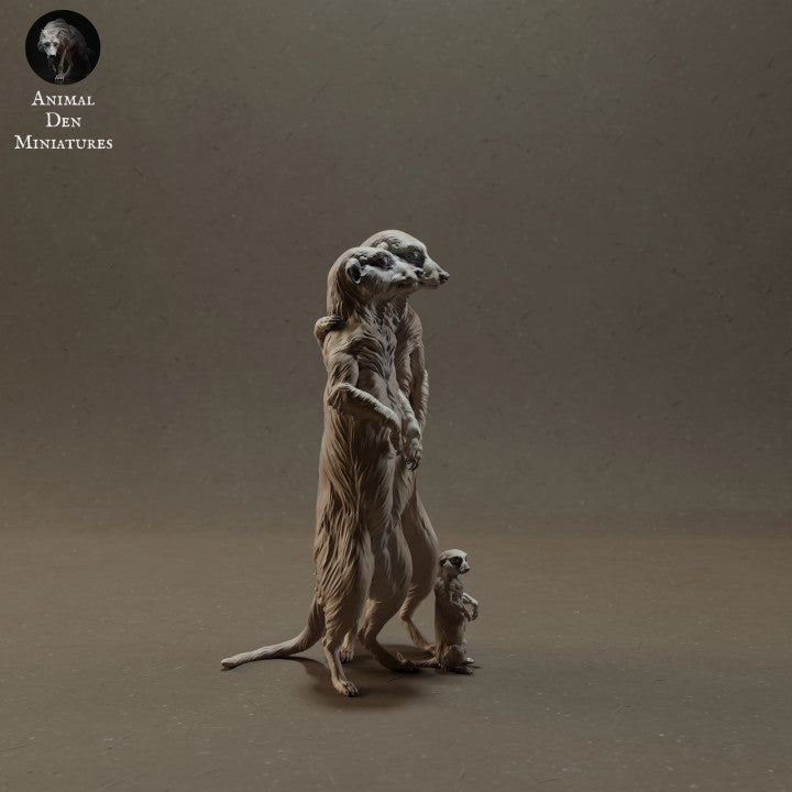 Product photo animal figure Animal Den Miniatures 1: Wildlife animal figures: Meerkat Family (23_03_08)