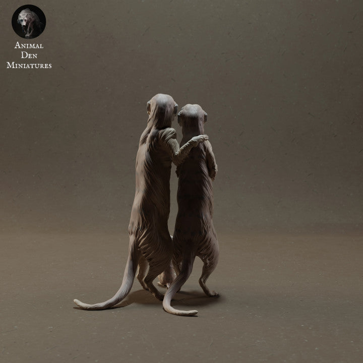 Product photo animal figure Animal Den Miniatures 2: wildlife animal figures: meerkat family (23_03_08)