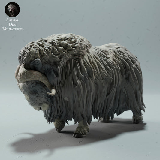 Product photo animal figure Animal Den Miniatures 0: Wildlife animal figure: Musk Ox (22_12_14)