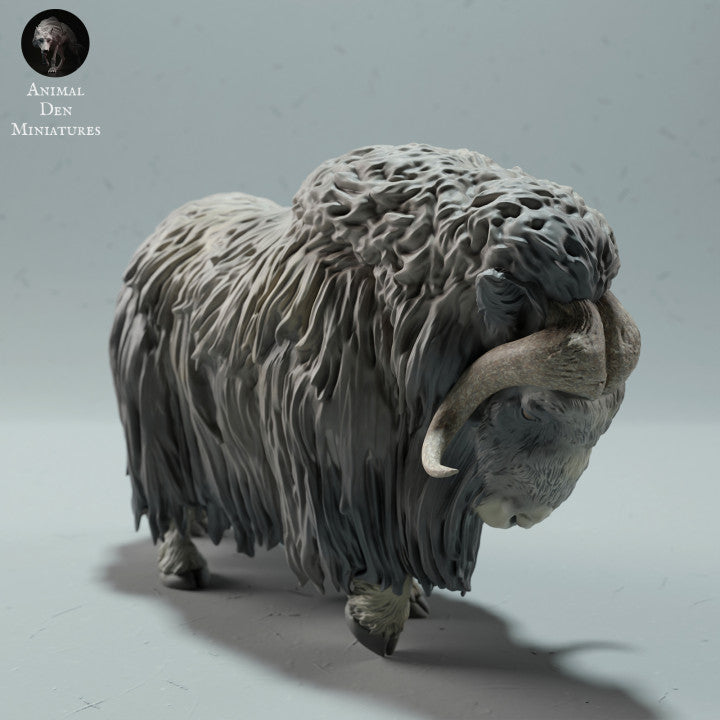 Product photo animal figure Animal Den Miniatures 1: Wild animal figure: Musk Ox (22_12_14)