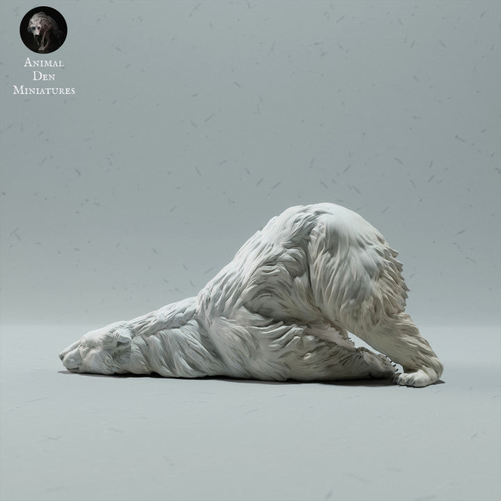 Product photo animal figure Animal Den Miniatures 0: Arctic animal figure: Polar bear - scratching itself (23_01_08)