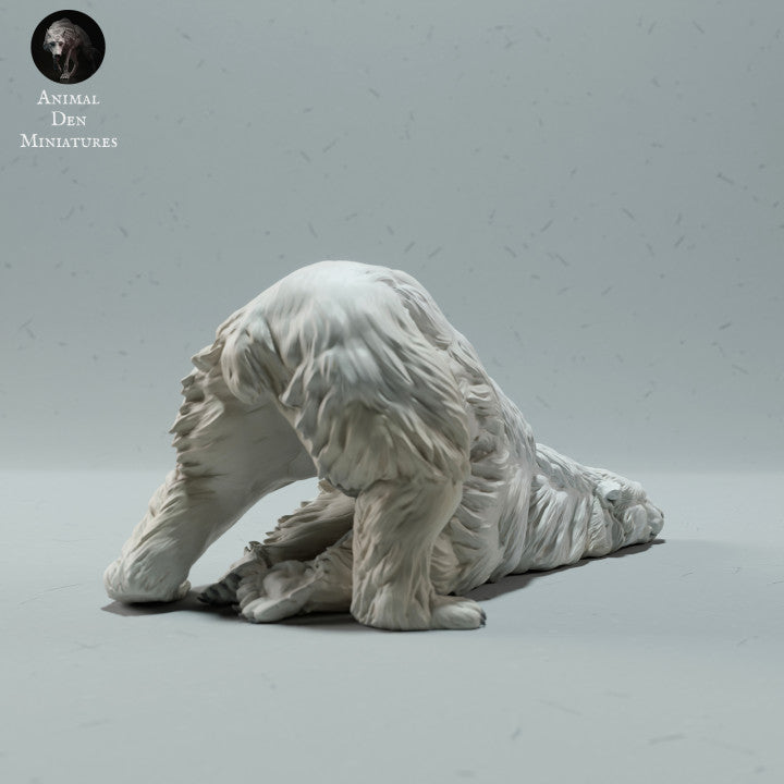 Product photo animal figure Animal Den Miniatures 2: Arctic animal figure: polar bear - scratching itself (23_01_08)