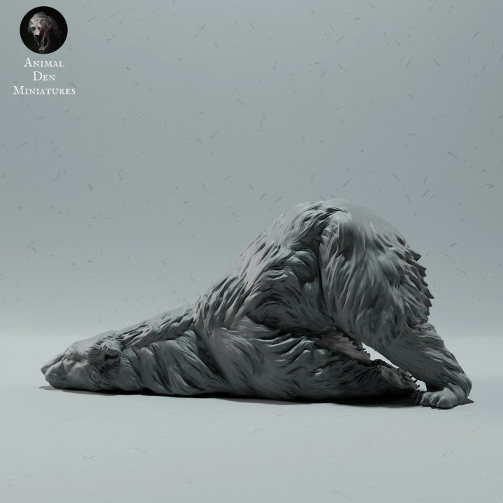 Product photo animal figure Animal Den Miniatures 3: Arctic animal figure: Polar bear - scratching itself (23_01_08)