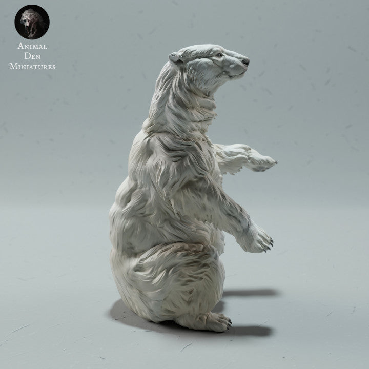 Product photo animal figure Animal Den Miniatures 1: Arctic animal figure: polar bear - sitting (23_01_15)